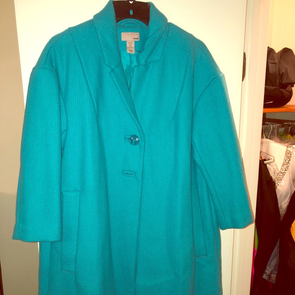 H&M 2 button A line swing coat